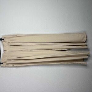 SNDYS Pants Women US 8 UK 12 Beige Pleated Front Wide Leg Business Office Career